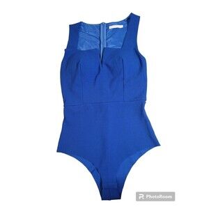 Vera & Lucy Sexy Bodysuit Square Neckline V Cutout Sleeveless Size M